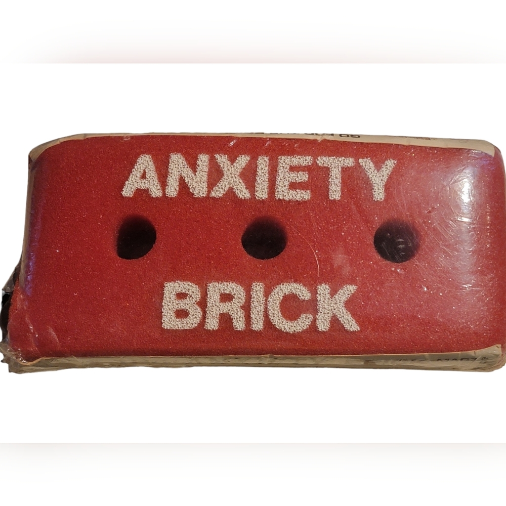 1983 The Anxiety Brick Vintage Novelty Toy. RARE Unique